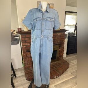 Stylish Light Blue Denim Overalls for Women